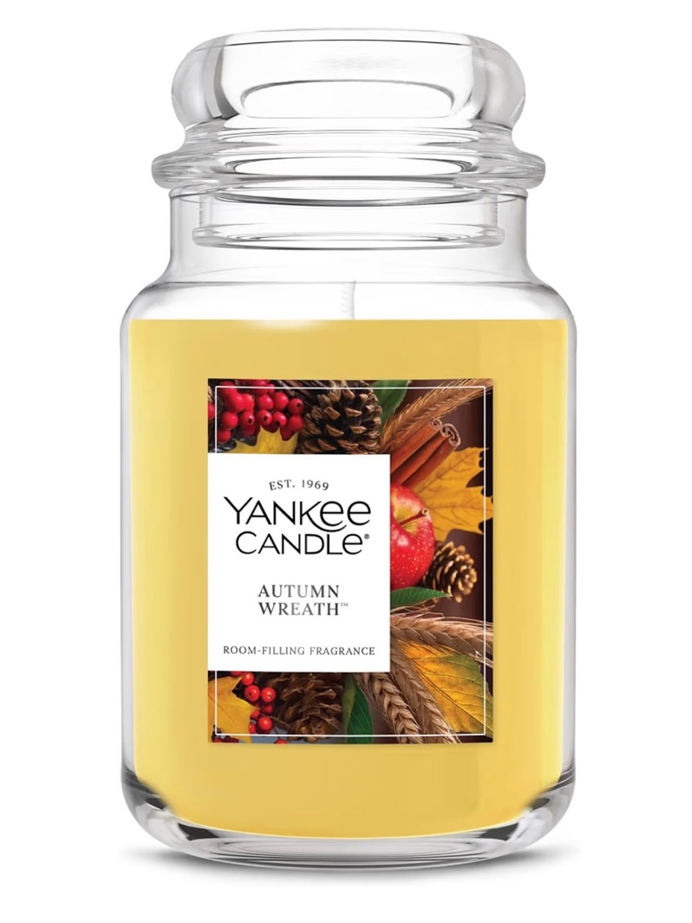 Yankee Candle Autumn Wreath Scented Candle 22oz Large Jar